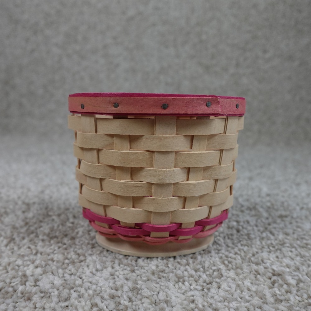 Longaberger 2011 Horizon of Hope Basket Pink American Cancer Society Oval - Picture 2 of 4